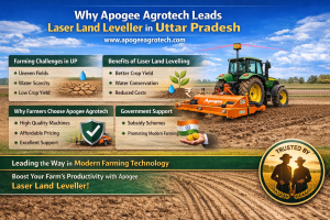Apogee Agrotech blog covering modern farming techniques, laser land levelling, and agricultural equipment insights